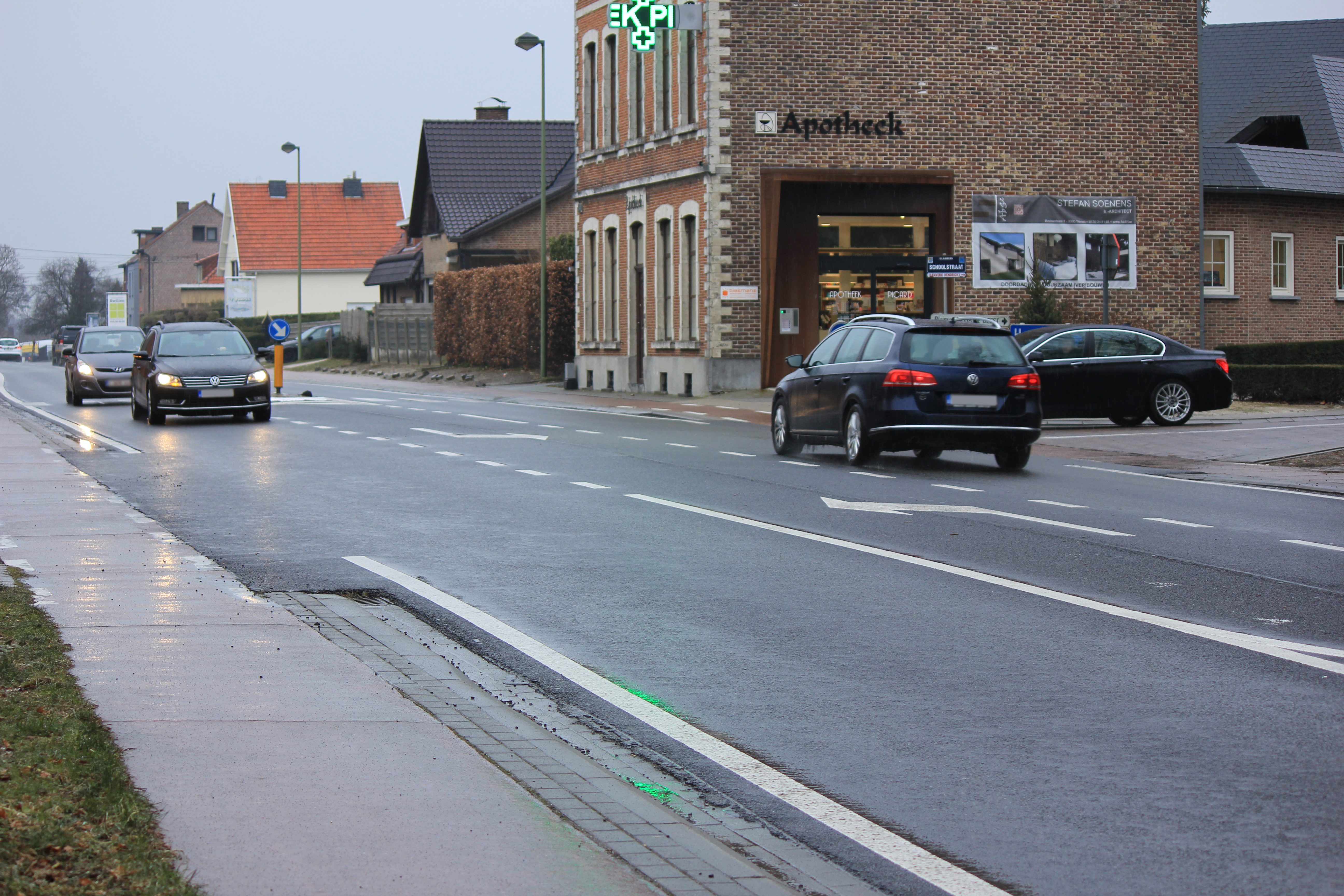 Kruispunt Tiensesteenweg (N29), Schoolstraat en Bunsbeekdorp